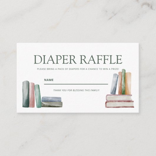 Diaper Raffle Enclosure Card エンクロージャーカード (正面)