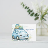 Diaper Raffle Enclosure Card Car Theme エンクロージャーカード (スタンド正面)