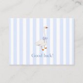 diaper raffle goose エンクロージャーカード (裏面)