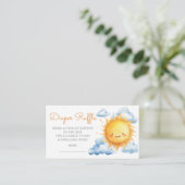 Diaper Raffle Here Comes the Son Baby Shower エンクロージャーカード (スタンド正面)