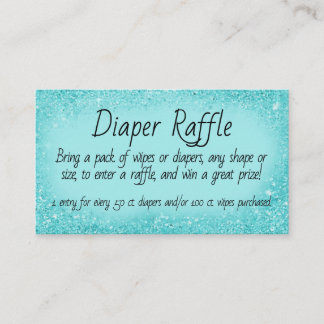Diaper Raffle Invitation Insert エンクロージャーカード