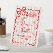 Diaper Raffle Leave Ticket Here Pedestal Sign 台座サイン (インサイチュ)