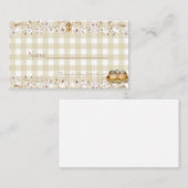 Diaper Raffle Little Birdie is on the way card 名刺 (正面/裏面)