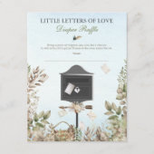 Diaper Raffle Little Love Letters Baby Shower ノートカード (正面)