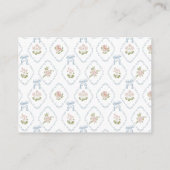 Diaper Raffle Little Wildflower Baby Shower エンクロージャーカード (裏面)