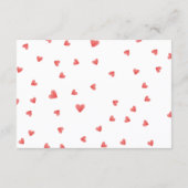 Diaper Raffle Love Bug Baby Shower エンクロージャーカード (裏面)