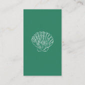 Diaper Raffle Marine Blue Coastal Baby Shower エンクロージャーカード (裏面)