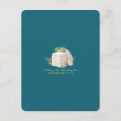 Diaper Raffle Mom-osa Theme Baby Shower Card ノートカード (裏面)