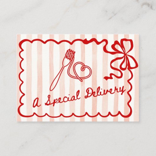 Diaper Raffle Red Bow Frame Enclosure Card エンクロージャーカード (裏面)