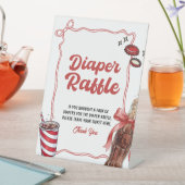 Diaper Raffle Sign | She's Ready to Pop 台座サイン (インサイチュ)
