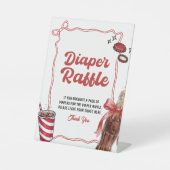 Diaper Raffle Sign | She's Ready to Pop 台座サイン (正面)