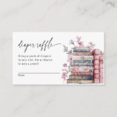 Diaper Raffle Storybook New Chapter Baby Shower エンクロージャーカード (正面)