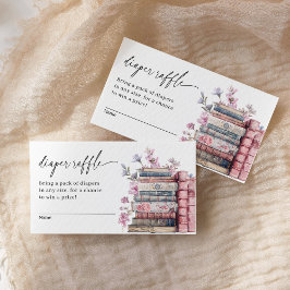 Diaper Raffle Storybook New Chapter Baby Shower エンクロージャーカード