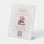 Diaperfund本の新しいチャプタスタック赤ちゃんシャワー 台座サイン (正面)