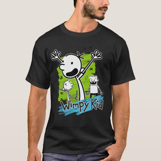 Diary of a Wimpy Kid Greg Stars Doodle Pullover fu Tシャツ (正面)