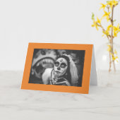 DIAS DE LOS MUERTOSによっての折られる挨拶状 カード (黄色い花)