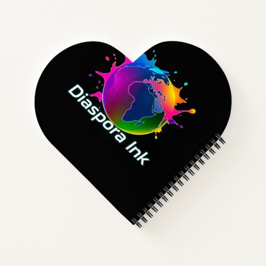 Diaspora Ink. による ハートのジャーナル/ノート ノートブック (裏面)