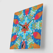 Diatome Kaleidoscope スクエア壁時計 (傾斜)