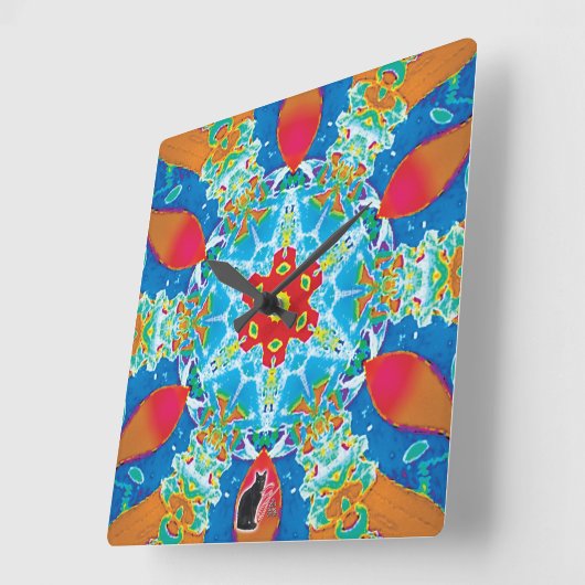 Diatome Kaleidoscope スクエア壁時計 (傾斜)