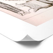 Diatomsヴィンテージイラストレーション ポスター (角)