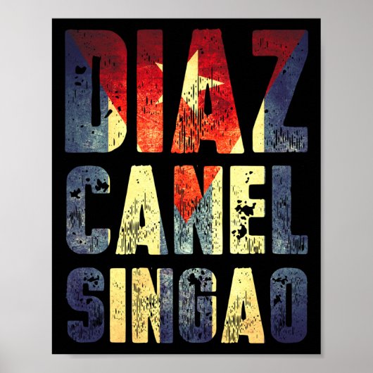 Diaz Canel Singao ポスター (正面)