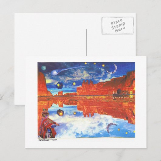 Dibble_Art12_ココペリ-b1 ポストカード (正面/裏面)