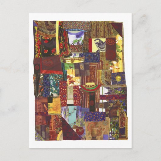 Dibble_Art20_Crazed_Quilt ポストカード (正面)