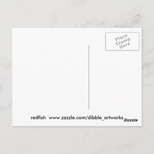 Dibble_Artworks_118_Red_Fish ポストカード (裏面)