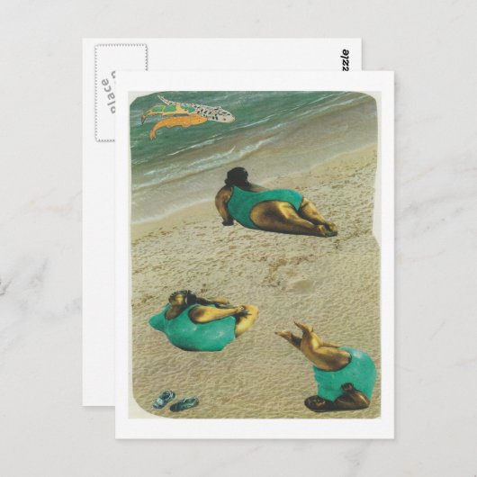 Dibble_Artworks_121_yoga ポストカード (正面/裏面)