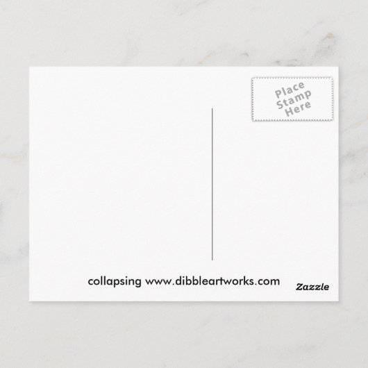 Dibble_Artworks_129_Collapsing ポストカード (裏面)