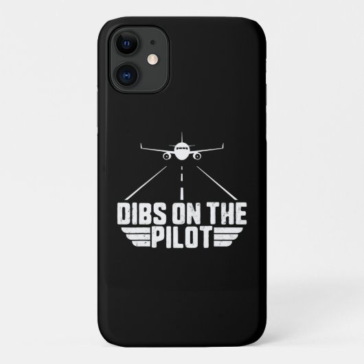 Dibsオンパイロット航空航空機飛行機ガールフレンド Case-Mate iPhoneケース (裏面)