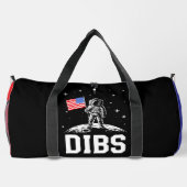 Dibs 宇宙飛行士 月 フラグ ダッフルバッグ (裏面)