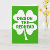 Dibs On The Redhead Luck Card カード (黄色い花)