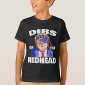 Dibs On The Redhead Shirt Funny St Patricks Day Pr Tシャツ (正面)