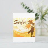 dibujo-surf_7 ポストカード (スタンド正面)