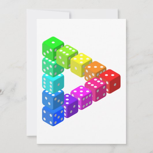 Dice Triangle Invitations 招待状 (正面)