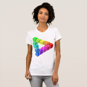 Dice Triangle Womens T-Shirt Tシャツ (正面フル)