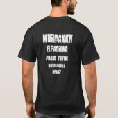 Diciplineは名誉、ことばによる戦闘です Tシャツ (裏面)