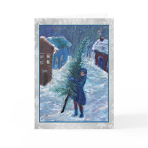 Dickenの物語の芸術のクリスマスカード