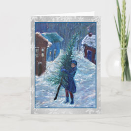 Dickenの物語の芸術のクリスマスカード シーズンカード