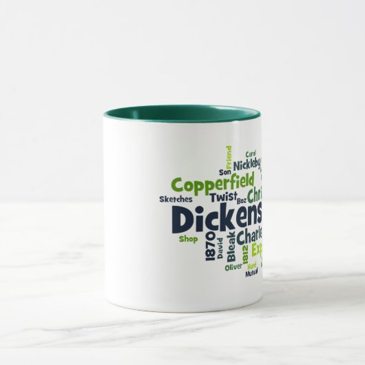 Dickensの小説の雲のマグ マグカップ (中央)