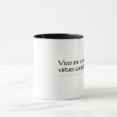 Dickens引用文- Vices/Virtues Mug マグカップ (中央)