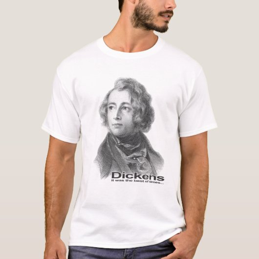 Dickens (B/W) Tシャツ (正面)