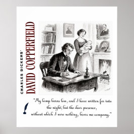 Dickens' David Copperfield Art Quote about Agnes ポスター