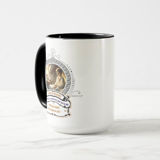 Dickens' David Copperfield Black Mug マグカップ (正面左)