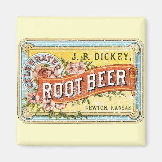Dickey Root Beer-1899 動揺して - マグネット (正面)