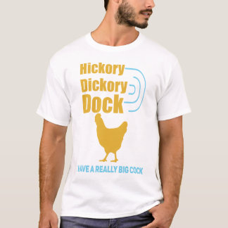 dickoryヒッコリー波止場メンズ自然のままのなユーモアのワイシャツ tシャツ