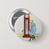 dickoryヒッコリー波止場! マウスは時計の上で走りました 缶バッジ (正面&裏面)