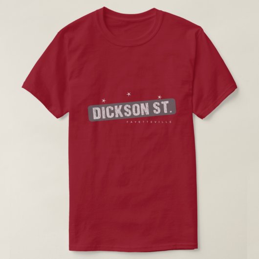 Dicksonの通りフェーエットビルアーカンソー Tシャツ (デザイン正面)