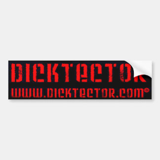 DICKTECTORバンパーステッカーj バンパーステッカー